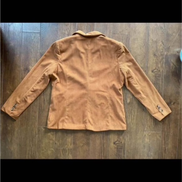 Anthropologie Large Brown Corduroy Blazer Jacket - Picture 6 of 6
